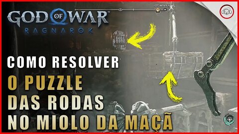 God of war Ragnarok, Como resolver o puzzle das rodas de água no Miolo da Maçã | Super dica