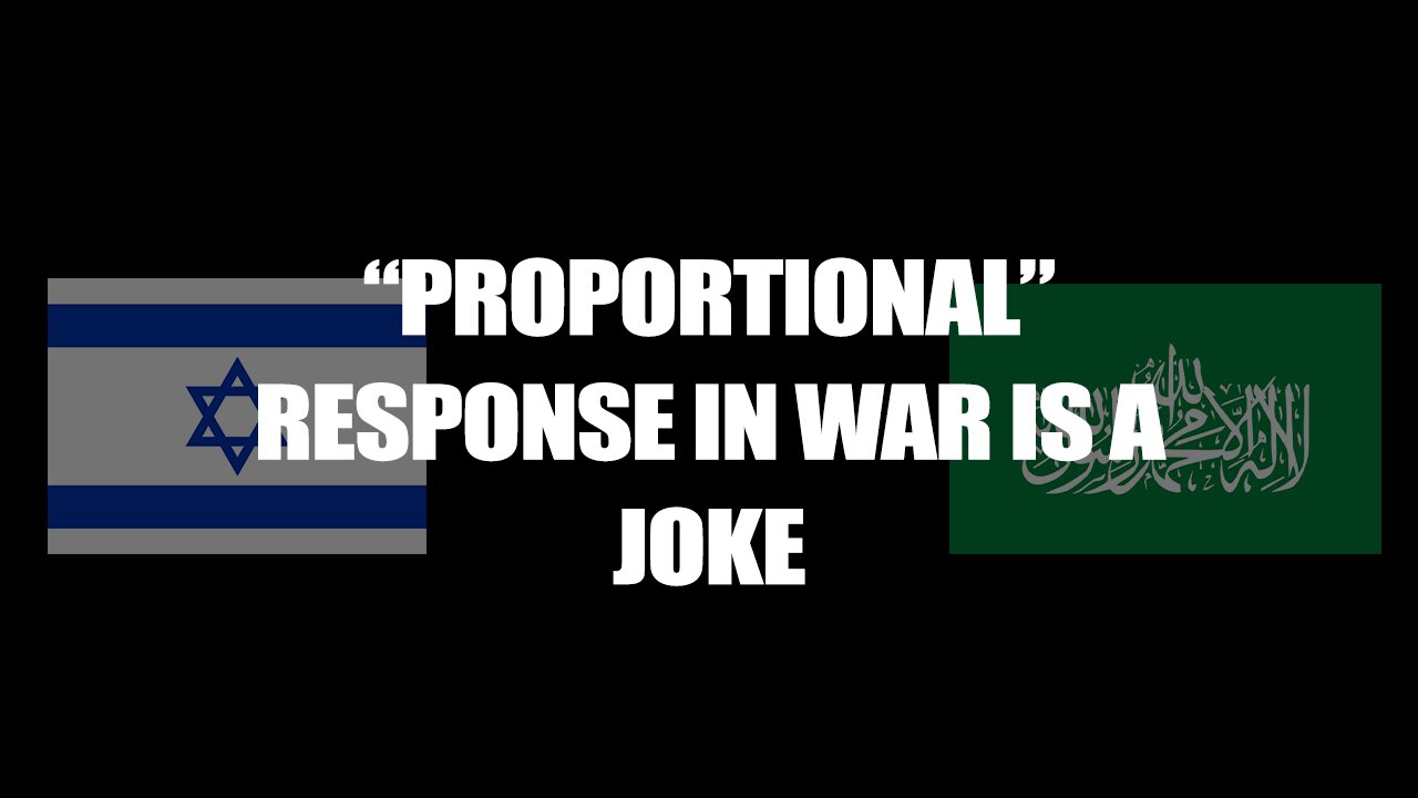 This reporter was NOT ready for this answer about "proportional" responses in war