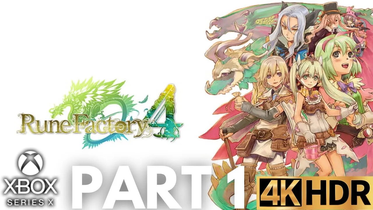 Rune Factory 4 Special Gameplay Walkthrough Part 1 | Xbox Series X|S | 4K (No Commentary Gaming)