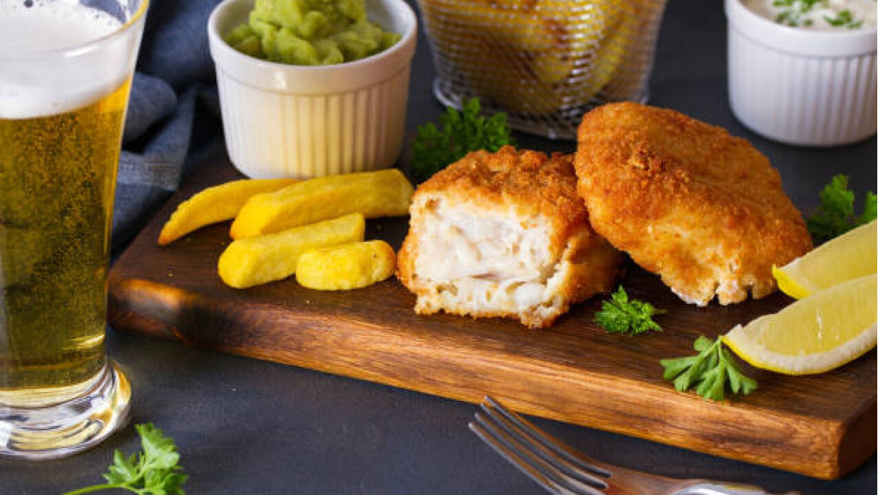 Fish and Chips with Mushy Peas recipe