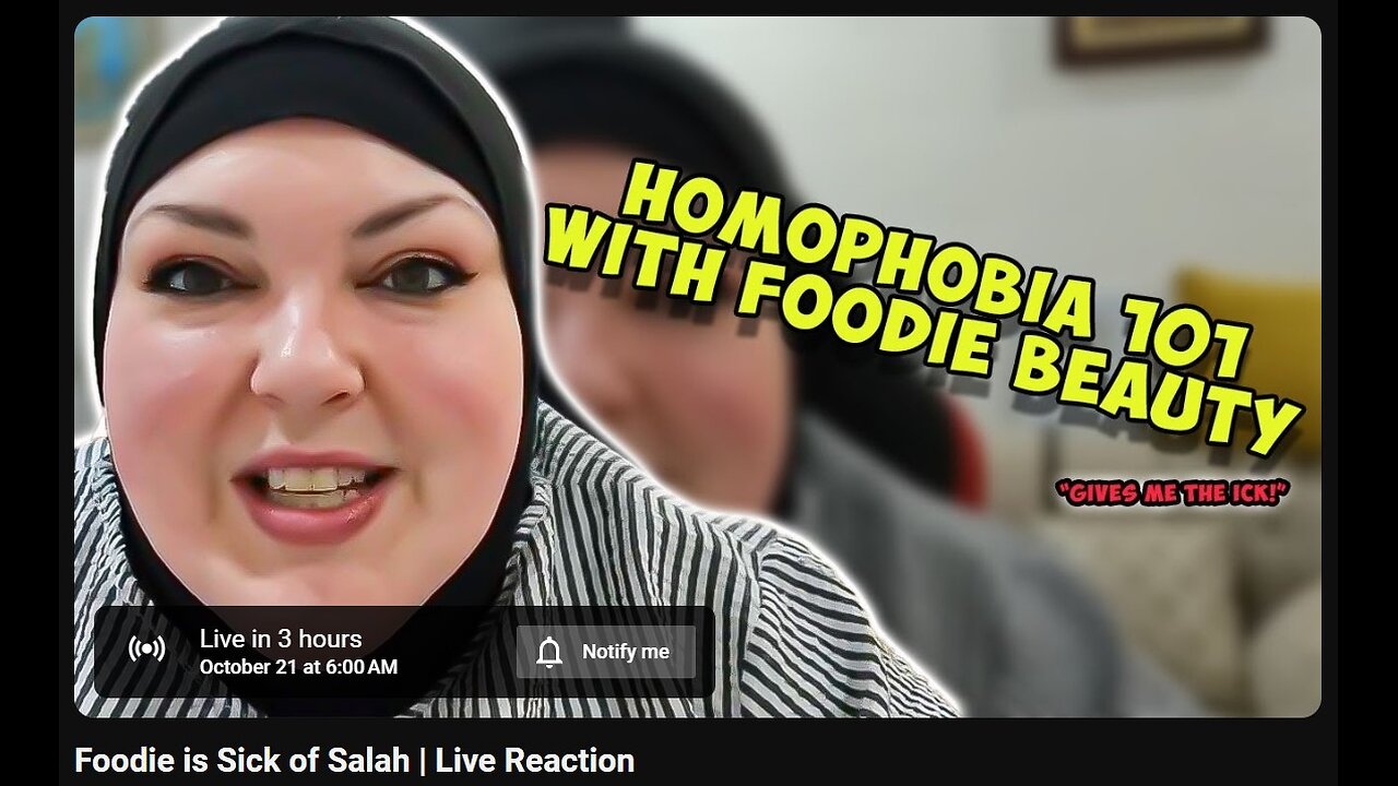 10-21-2024 The YouTube Underground "Foodie is Sick of Salah" w/ live chat (starts at 3:06:00) PART 1