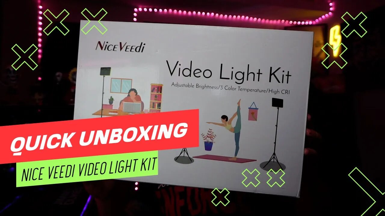 Nice Veedi Video Light Kit - Quick Unboxing