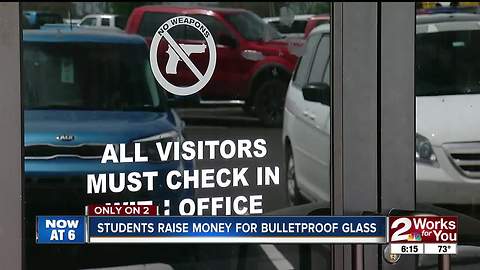 Students raise funds for bulletproof glass