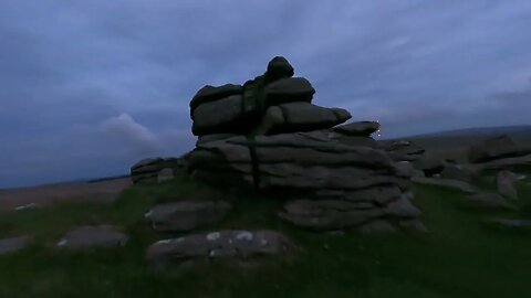 Navigating off Great Miss Tor. Dartmoor . GoPro 4th Oct 2023