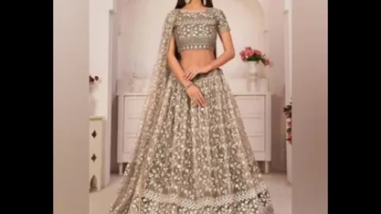 Stylish Fancy Organza Net Designer Velvet Embroidery Work Lehenga Choli For Women