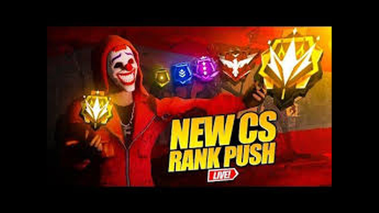 Free fire live stream 😍CS RANK PUSH 😍 diamond to grandmaster push😲😱 PLZ FOLLOW ME 🤗😍