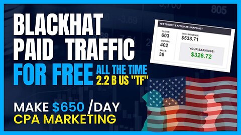 Essential BLACKHAT TRAFFIC MAKE YOU $650 PER DAY EASILY Smartphone, Ways To Make Money