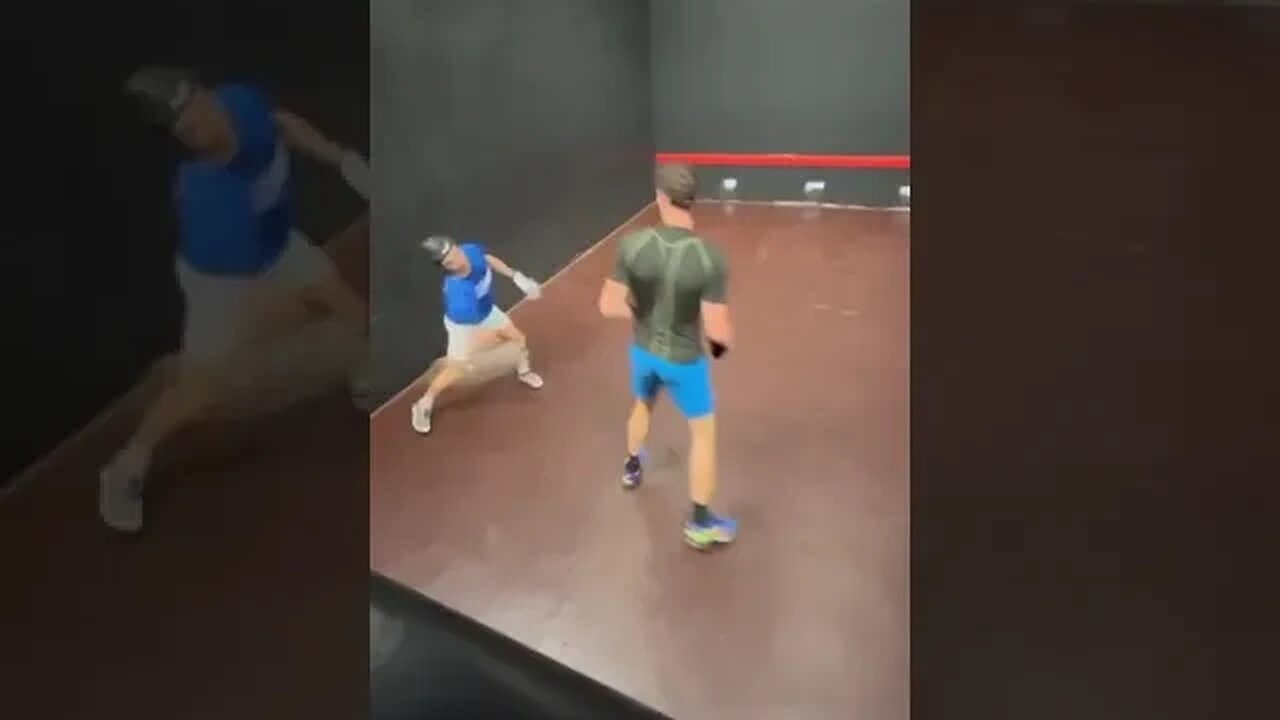INTENSE RALLY!!! WHAT IS THIS SPORT ANYWAY?!?!?’ #sport #handball #wallball #nychandball