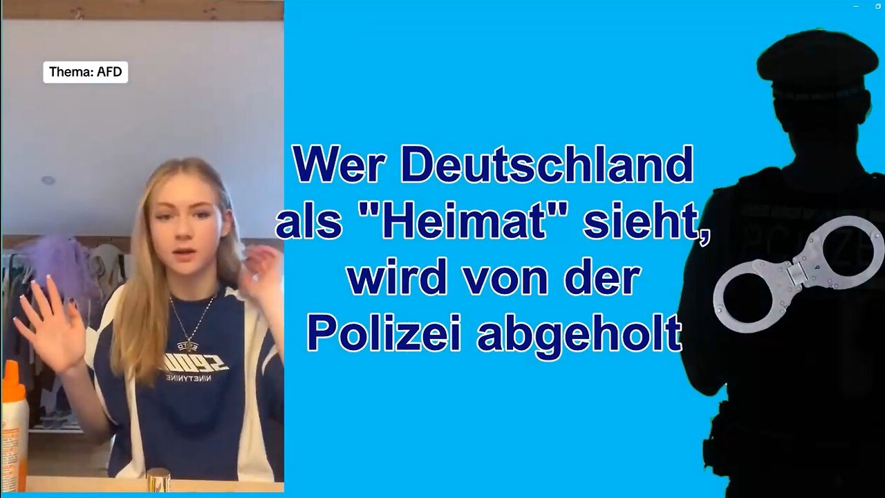 Wer Deutschland als "Heimat" sieht, wird von der Polizei abgeholt