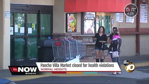 Pancho Villa Market closed for health violations