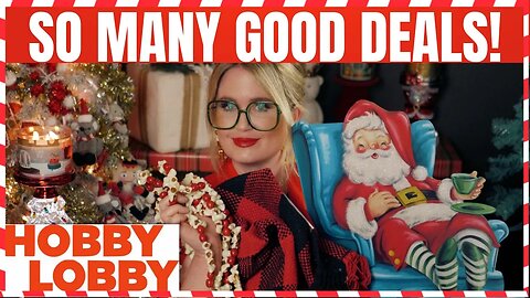 HOBBY LOBBY | 70% OFF CHRISTMAS HAUL PLUS NEW YEARS EVE DECOR | #hobbylobby #hobbylobbyhaul