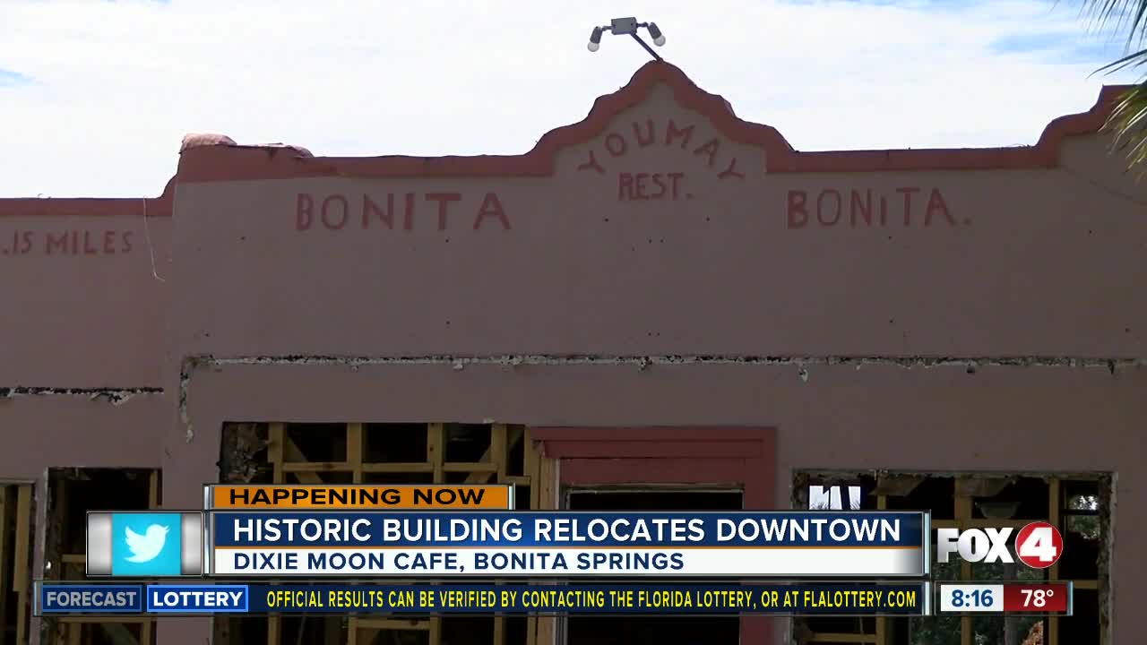 Historic building relocates in Bonita Springs