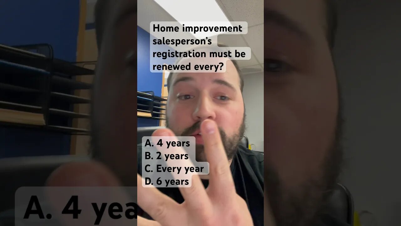 Home improvement salesperson