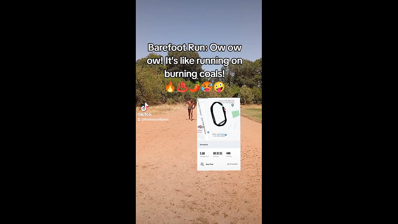 Barefoot Run: Ow ow ow! It's like running on burning coals! 🔥♨️🌶️🥵🤪