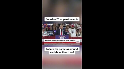 President Trump Asks Media To Show The Crowd