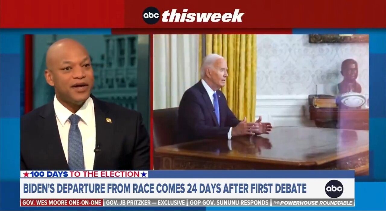 Gov Wes Moore: We Told Biden To Step Down Because We Care