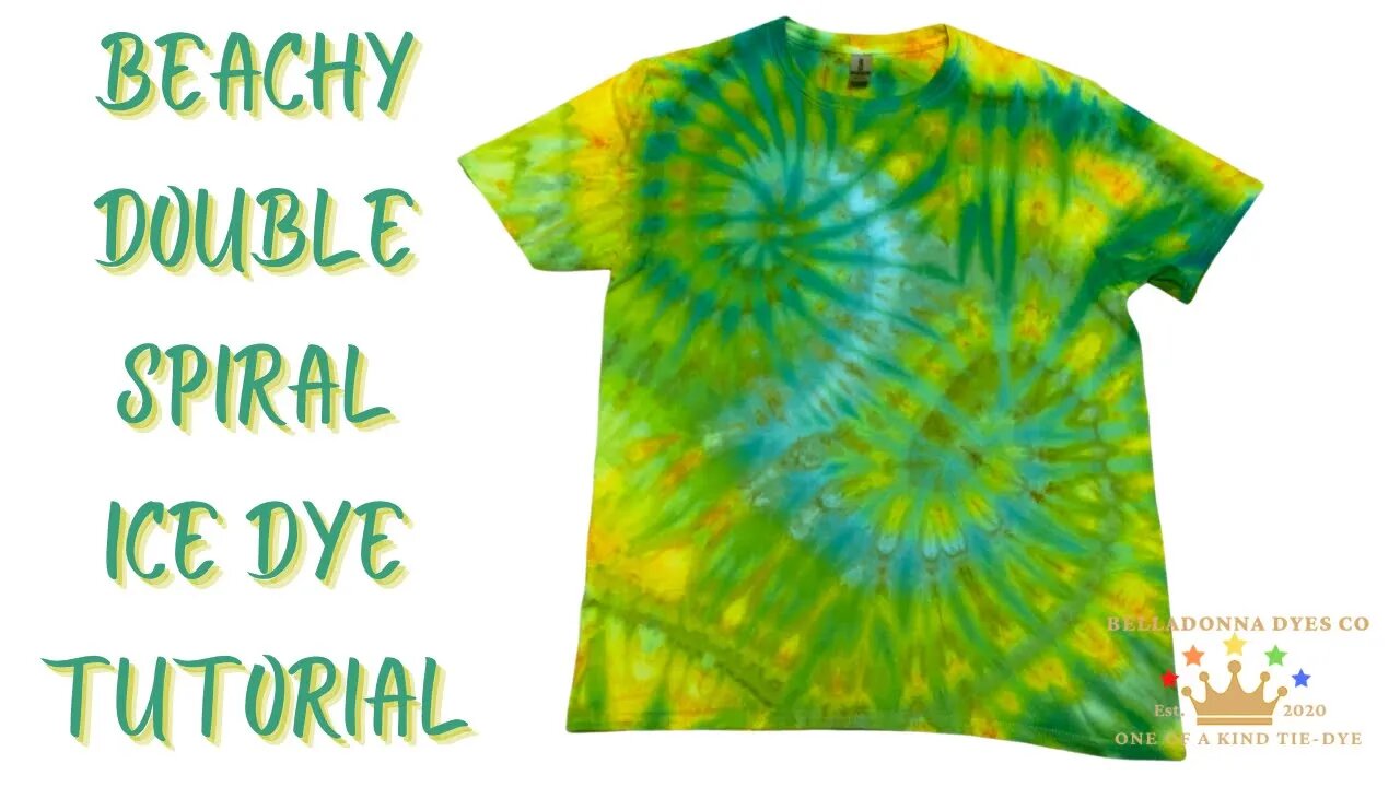 Tie-Dye Designs: Beachy Vibes Double Spiral Incline Ice Dye