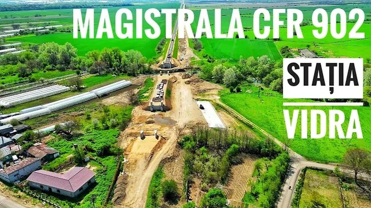 Magistrala CFR 902 / Stația VIDRA \ Pod peste râul Sabar \ 24.04.2023