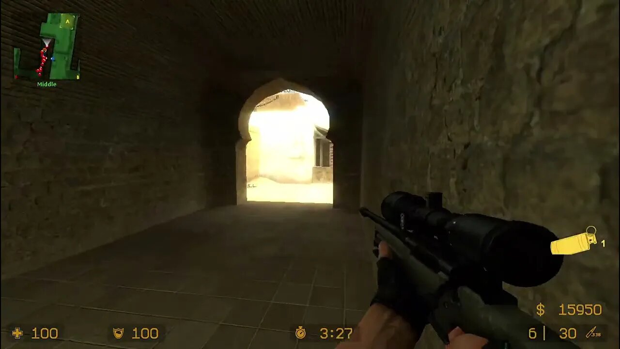 Counter Strike Source Dust 1 Bots #71 Only Sniper Rifles