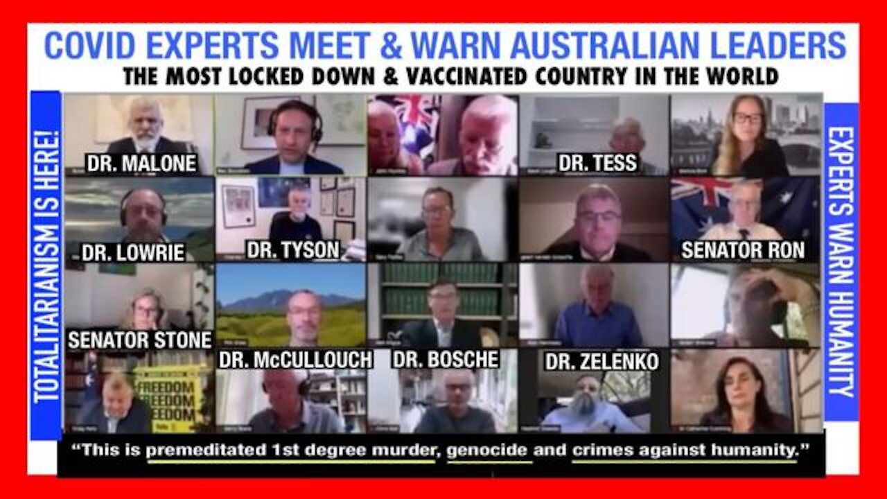 Australia | Covid Experts Warn Australian Leaders - This is 1st Degree Mass Murder