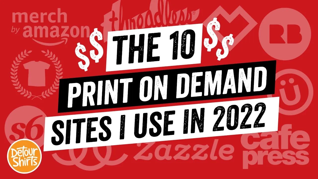 10 Print on Demand Websites I Sell On ranked from my WORST to BEST.