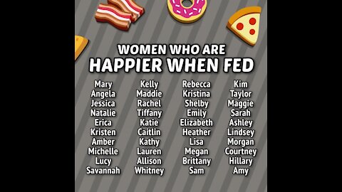 Women Who Are Happier When Fed [GMG Originals]
