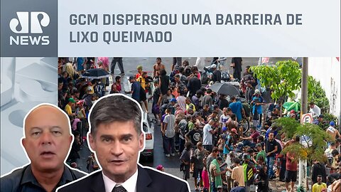 Frequentadores da Cracolândia bloquearam rua dos Gusmões em SP; Piperno e Motta analisam