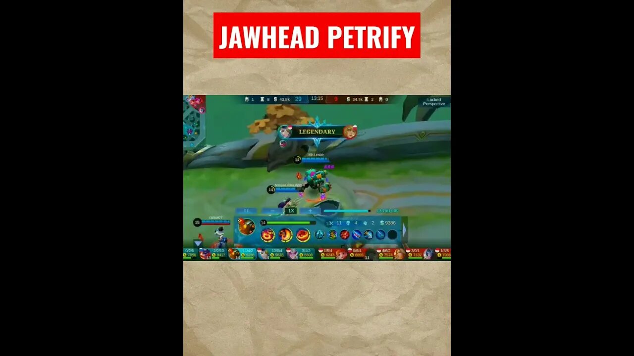 JAWHEAD PETRIFY #ml #mlbb #mobilelegend #mobilelegendsgame #omletarcade #mobilelegends