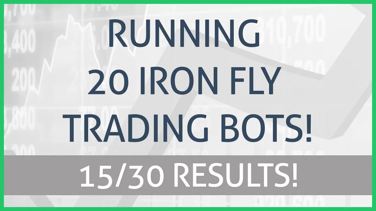 15/30 Iron Fly Iteration Results! Trading SPY With An Automated Trading Bot!