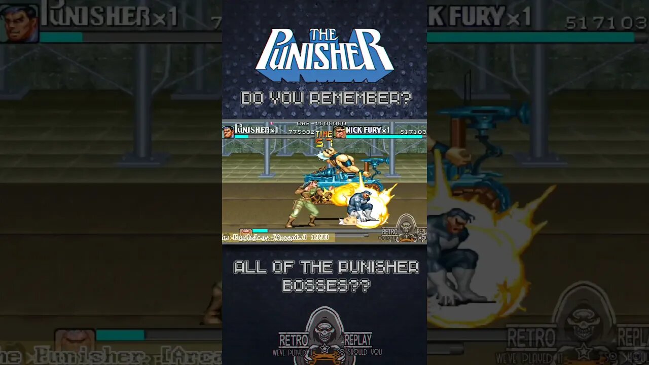 the Punisher was legendary #arcade #capcom