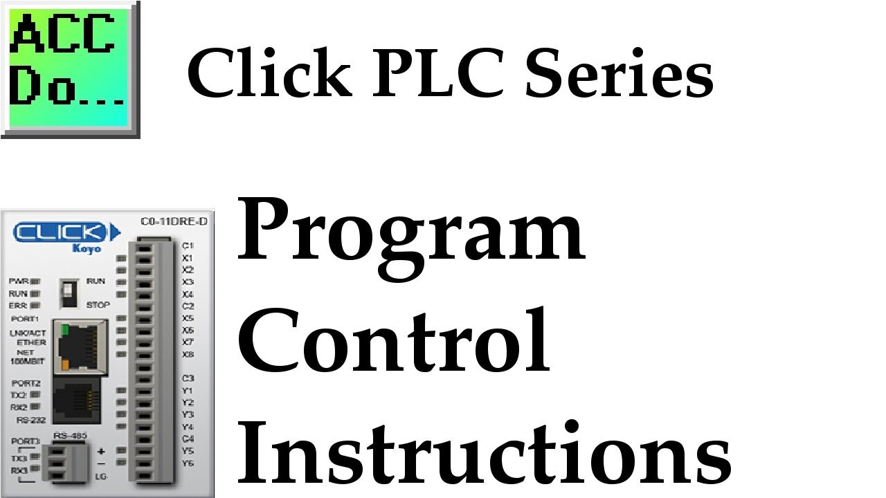 Click PLC Program Control Instructions