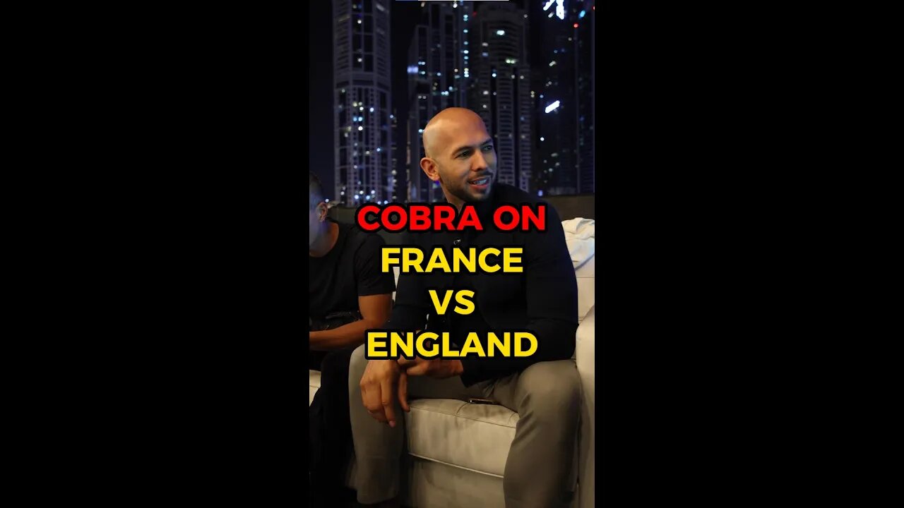 ANDREW TATE ON ENGLAND VS FRANCE FOOTBAL GAME