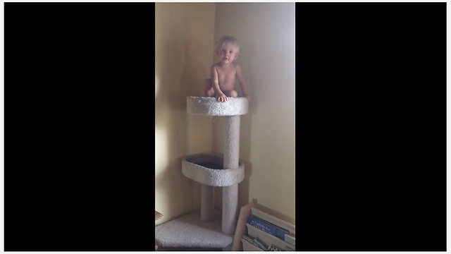 Fearless Baby Girl Exhibits Impressive Climbing Skills