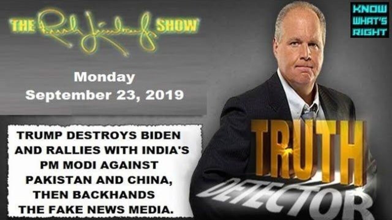 Trump destroys Biden and rallies with India's PM Modi, then backhands the fake news media