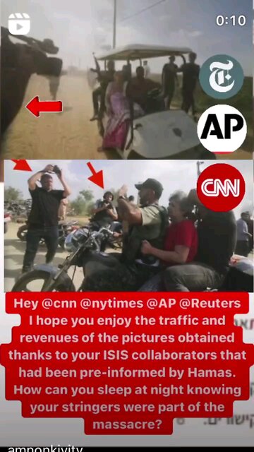 CNN, NY Times, AP, Reuters - Their people knew in advance!