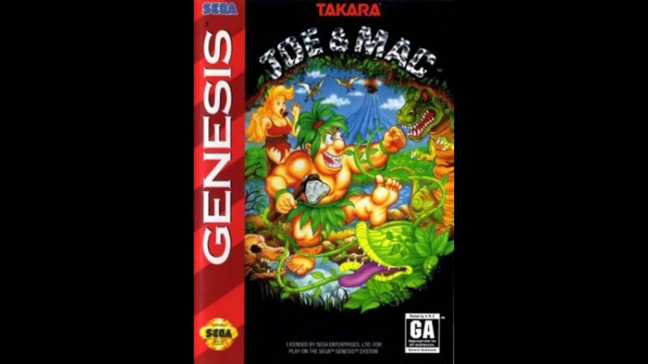 Joe and Mac Sega Mega Drive Genesis Review