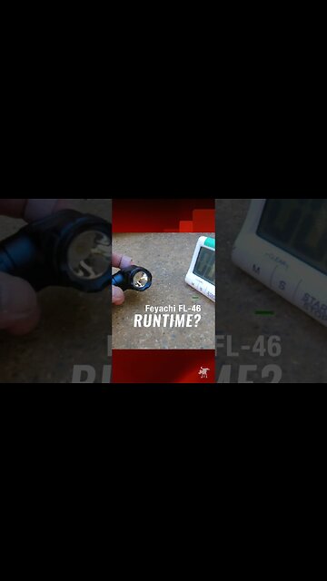 Feyachi FL46 runtime #flashlight #amazonfinds #edclight @feyachioutdoors6847