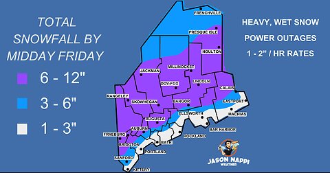 Coastal hugger to dump snow on New England