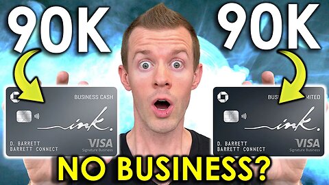 ACT NOW! 90K Chase Ink Cash & Unlimited with NO BUSINESS?! (Best Business Credit Cards 2023)