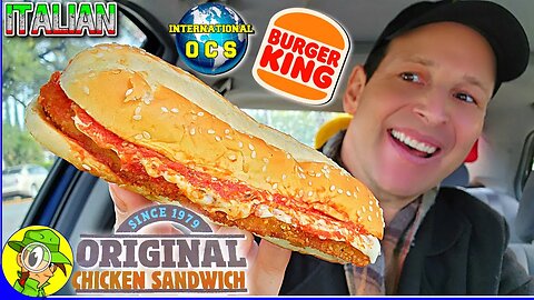 Burger King® ITALIAN ORIGINAL CHICKEN SANDWICH Review 🍔👑🇮🇹🐔 International OCS 🌎 Peep THIS Out! 🕵️‍♂️