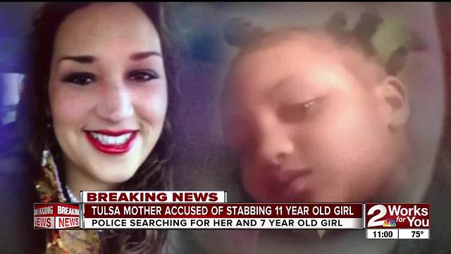 Amber Alert: Tulsa mother accused of stabbing daughter