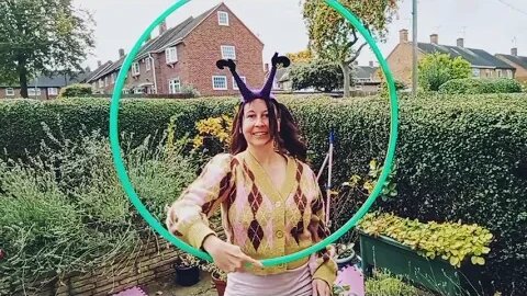 Clare shows off her Hula Hooping Skills for #Halloween 🎃 - Vlog by John H Shelton