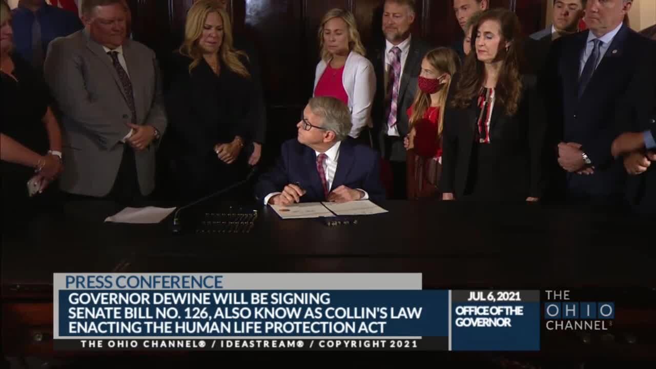 Gov. Mike DeWine signs Collin's Law into effect