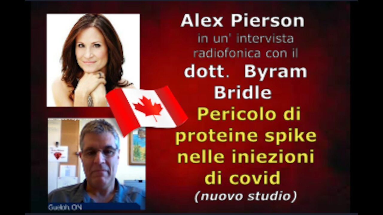 Alex Pierson in un' intervista radiofonica con il dott. Dott. Byram Bridle