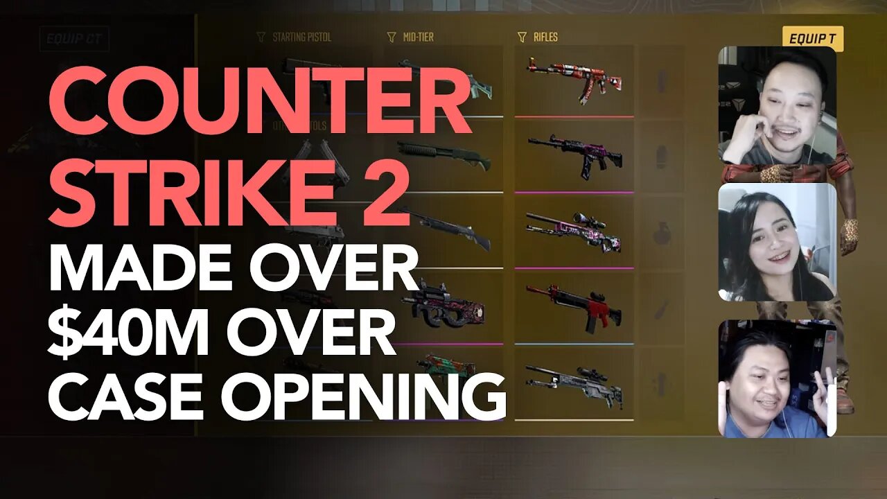 Counter-Strike 2 Now Available and Earned Over $40 Million in Case openings