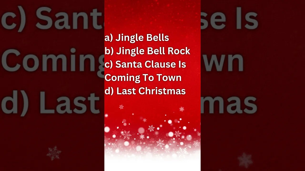 Guess The Song (Christmas Edition) #shorts #guessthesong