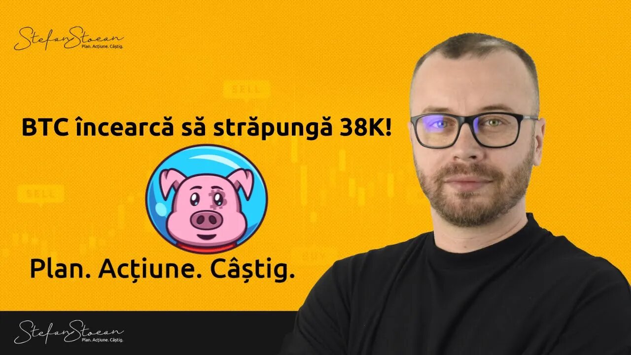 BTC încearcă să străpungă 38K!