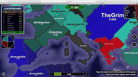 Remaking Countries in Territorial.io: Singleplayer vs. Multiplayer