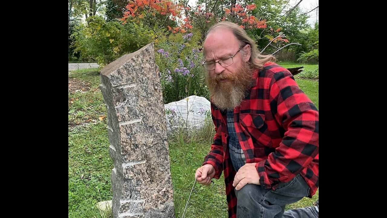 Energy from a stone L Rod dowsing