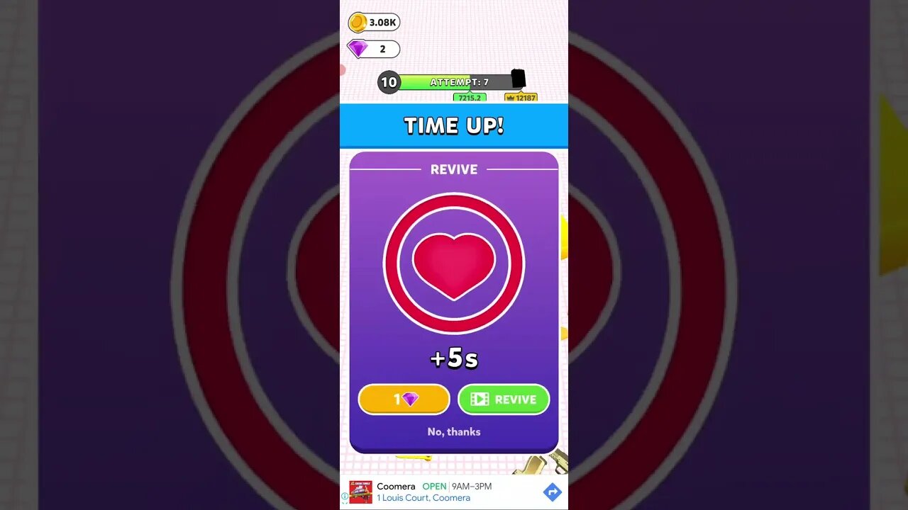 Large hole - Level 10 Attempt 7